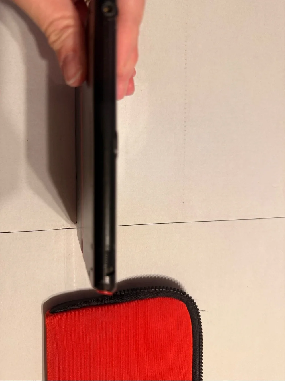 Nintendo Black 2DS XL with Red Nintendo Zip Case
